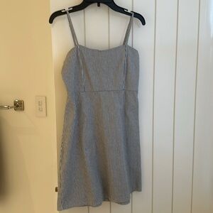 Brandy Melville blue and white striped Karla dress